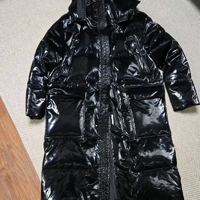 [BUNJANG] BON Glossy Long Padding / BON 본 유광 글로시 롱패딩