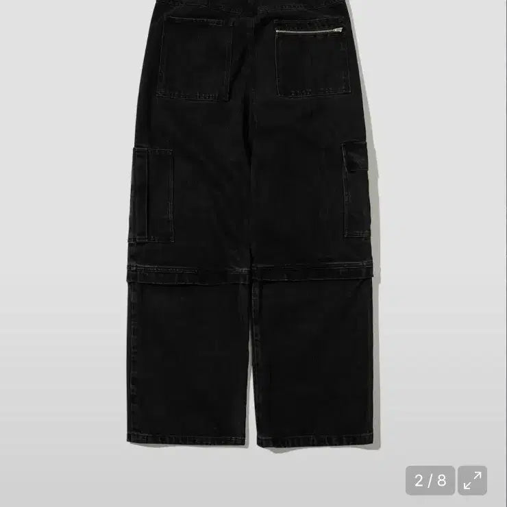 [BUNJANG] Intempo Mood Engineer Cargo Pants Washed Black / (L) 인템포무드 엔지니어 카고 디테일 팬츠 워시드 블랙
