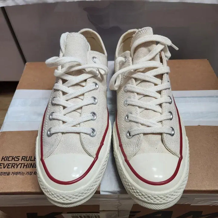 [BUNJANG] Converse Canvas All Star Natural White 255mm / 컨버스 캔버스 올스타 내츄럴 화이트 255