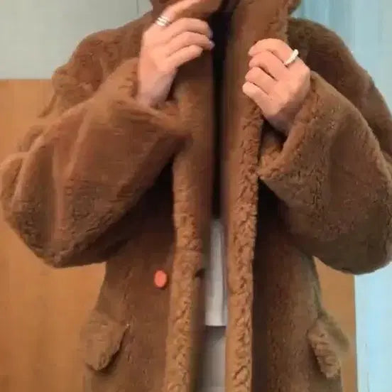 [BUNJANG] SSONG STUDIO Dumble Coat - Brown / SSONG STUDIOㅆ 덤블 코트 브라 쏭스튜디오 무스탕