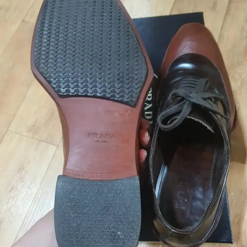 [BUNJANG] Prada Rubber Deep Shoes / 프라다 러버딥 블랙 브라운