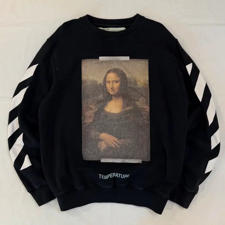 [BUNJANG] Off-White Mona Lisa Arrow Sweatshirt / 오프화이트 18ss 모나리자 애로우 맨투맨 스웻셔츠 블랙