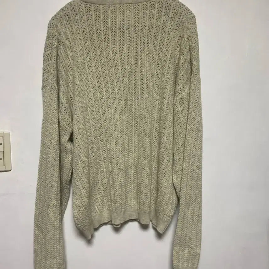 [BUNJANG] SATUR Natural Messed Knit Top / [SATUR] 세터 네츄럴 메시드 니트 L사이즈
