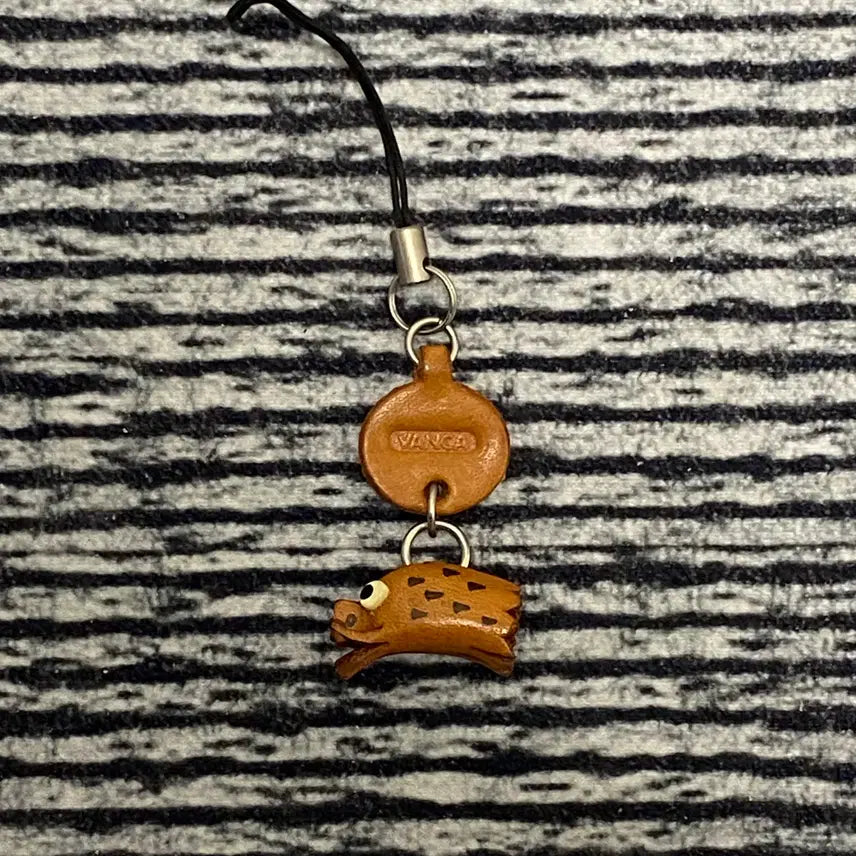 [BUNJANG] Vanca Craft Handmade Leather Pig Mascot Strap / VANCA CRAFT 가죽 마스코트 돼지 스트랩 (핸드메이드)