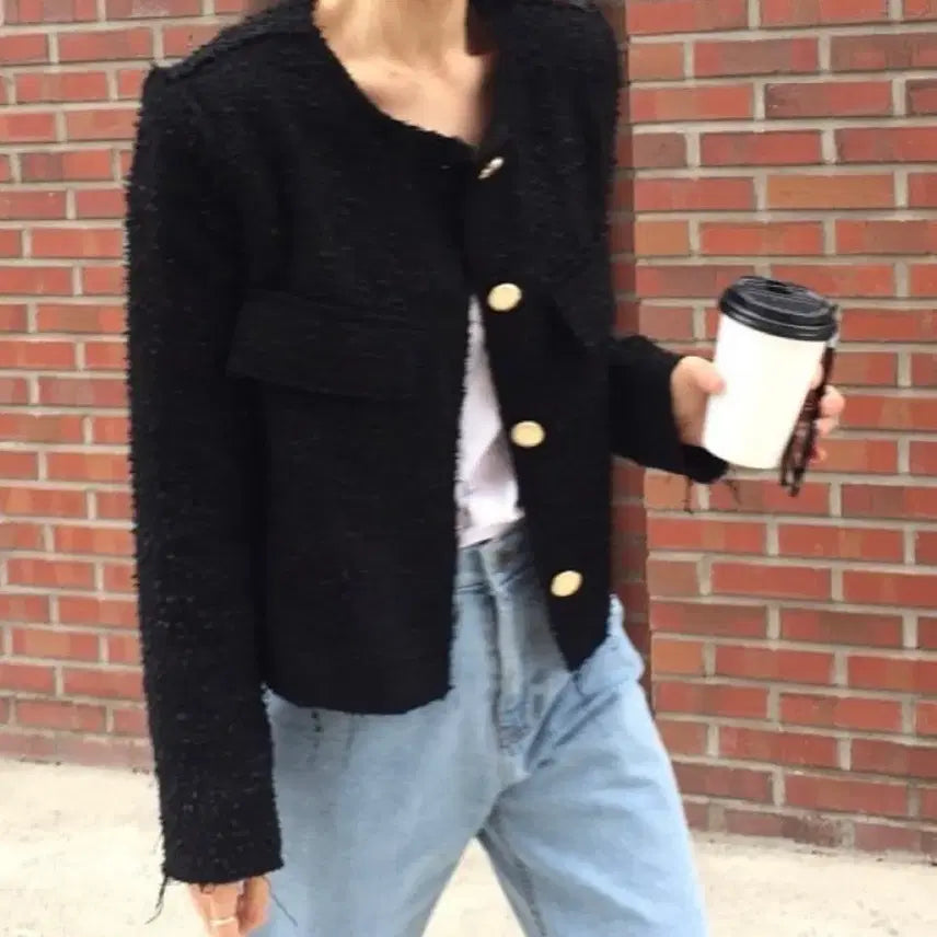 [BUNJANG] Feminite Tweed Jacket / 페미니떼 트위드 자켓