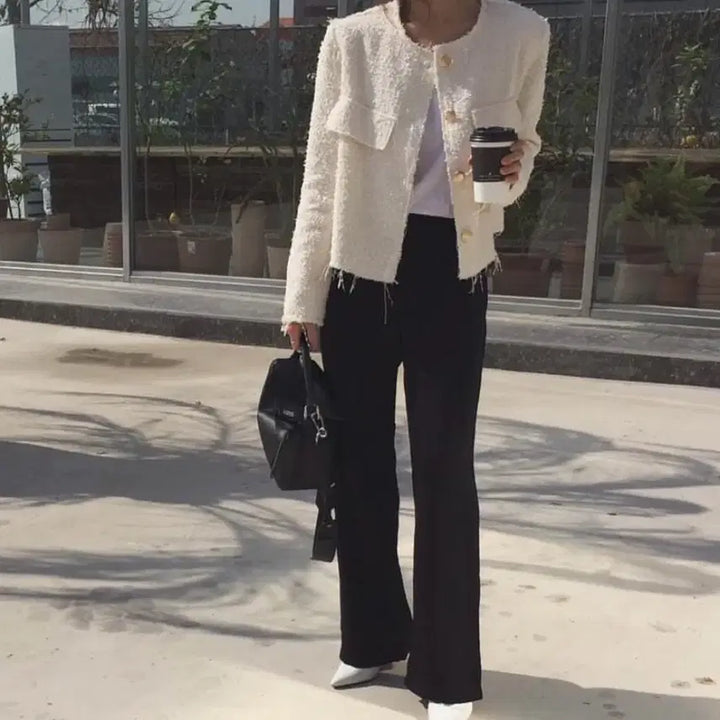 [BUNJANG] Feminite Tweed Jacket / 페미니떼 트위드 자켓