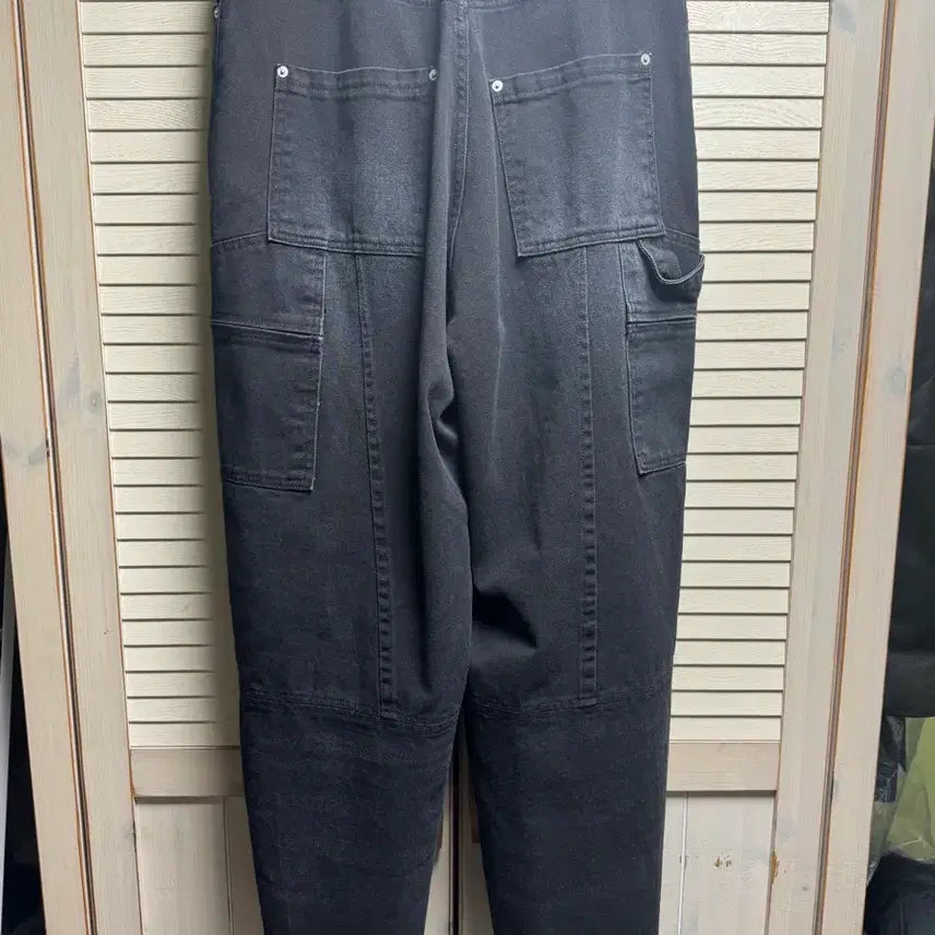 [BUNJANG] Allene Carpenter Denim Black Pants / (2) 알렌느 카펜터 데님 블랙