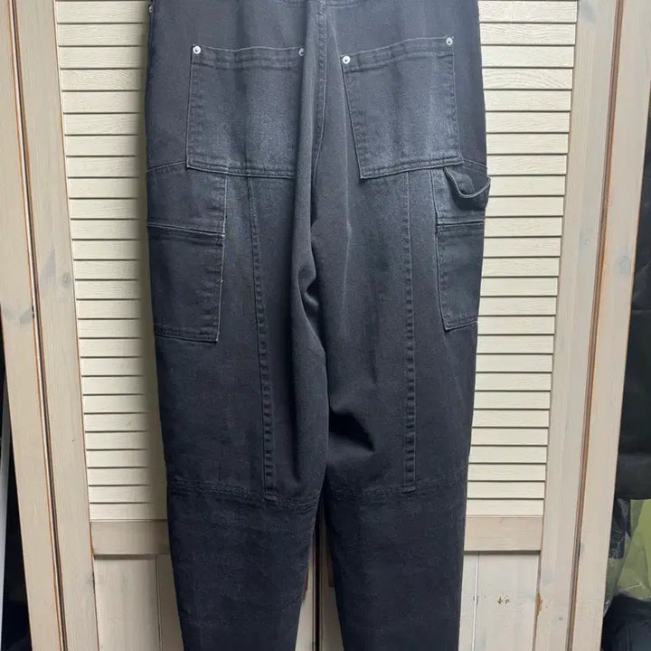 [BUNJANG] Allene Carpenter Denim Black Pants / (2) 알렌느 카펜터 데님 블랙