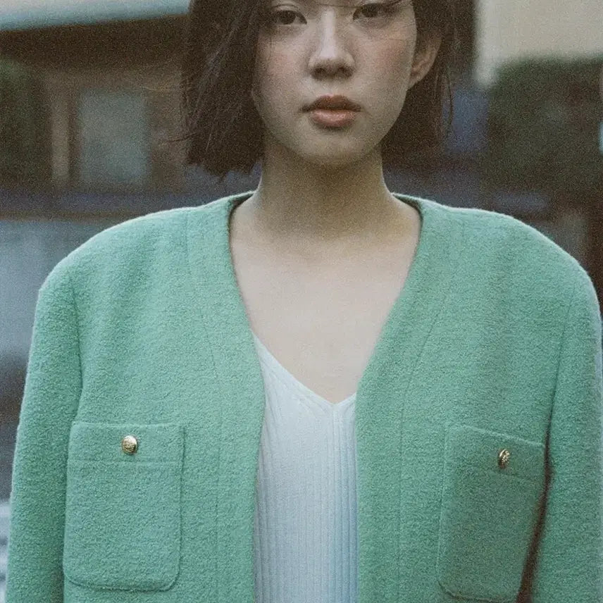 [BUNJANG] Urbanic30 Luce Jacket Tweed Mint / 얼바닉30 URBANIC30 루체자켓 트위드 민트