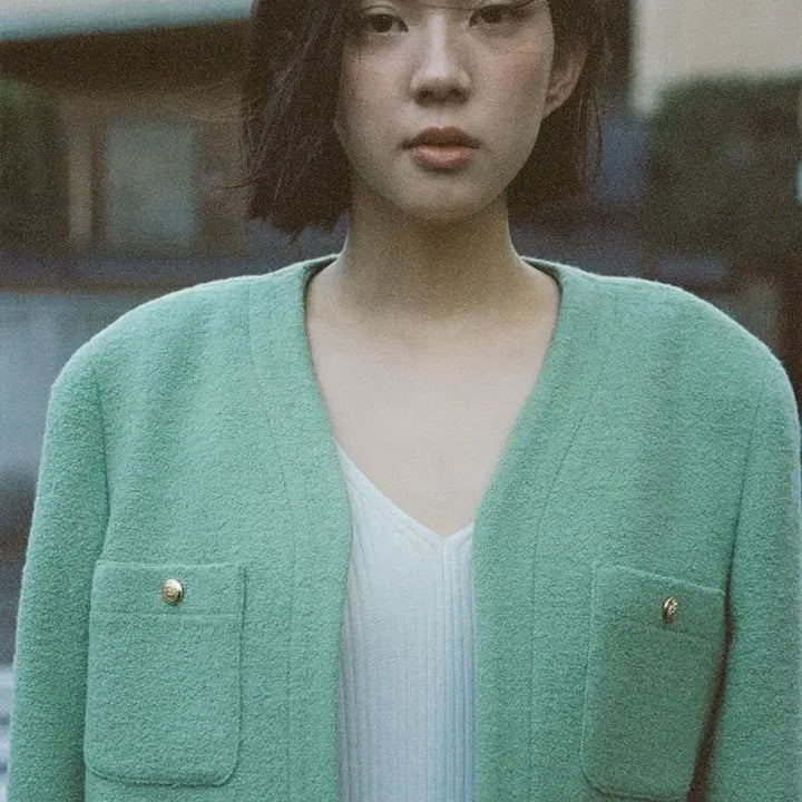 [BUNJANG] Urbanic30 Luce Jacket Tweed Mint / 얼바닉30 URBANIC30 루체자켓 트위드 민트