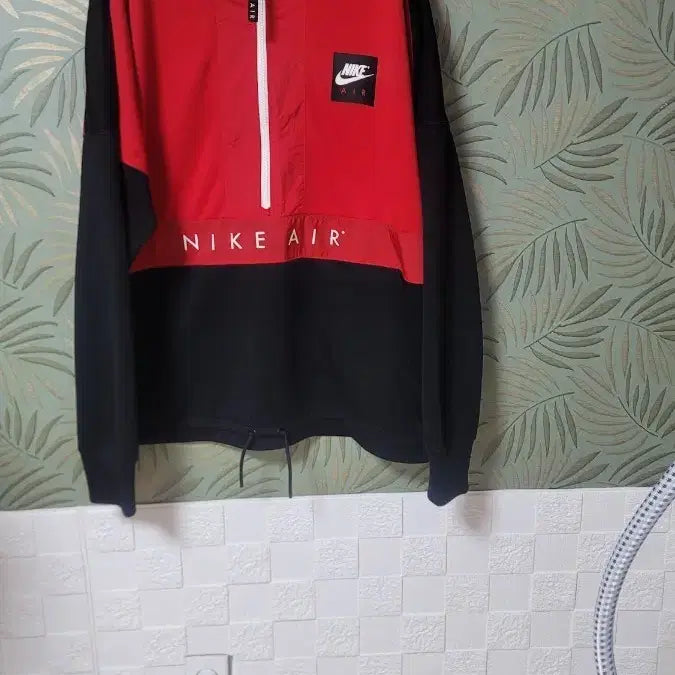 [BUNJANG] Nike Air Half Zip Up Red/Black / 나이키 에어 하프집업 레드/블랙