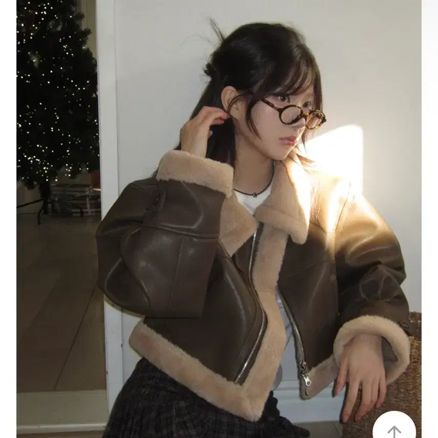[BUNJANG] ModiMood Crop Mink Fur Mustang Brown / 모디무드 크롭 밍크 퍼 무스탕 브라운