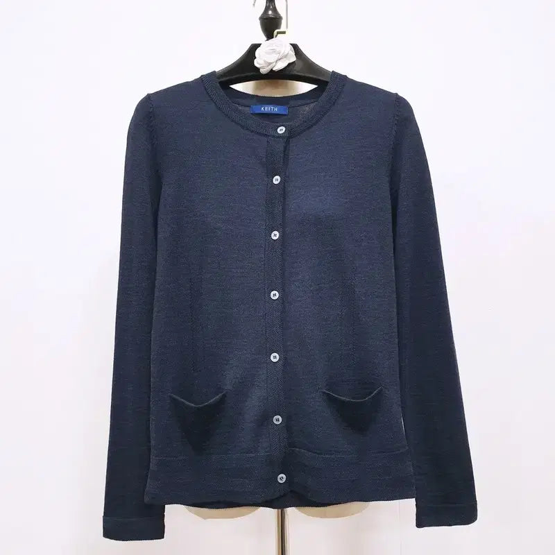 [BUNJANG] Keith Mohair 100% Mini Cardigan / 키이스 모100 간절기 미니 가디건