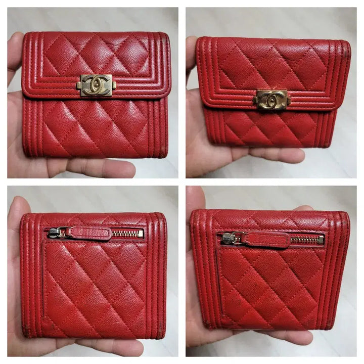 [BUNJANG] Chanel Boy Caviar Red Women&