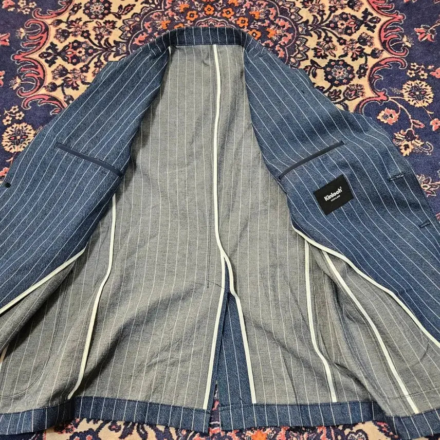 [BUNJANG] Kinloch Anderson Linen Cotton Two-Button Blazer Jacket / 킨록 엔더슨(Kinloch) 린넨 코튼 혼방 투버튼 블레이져 자켓