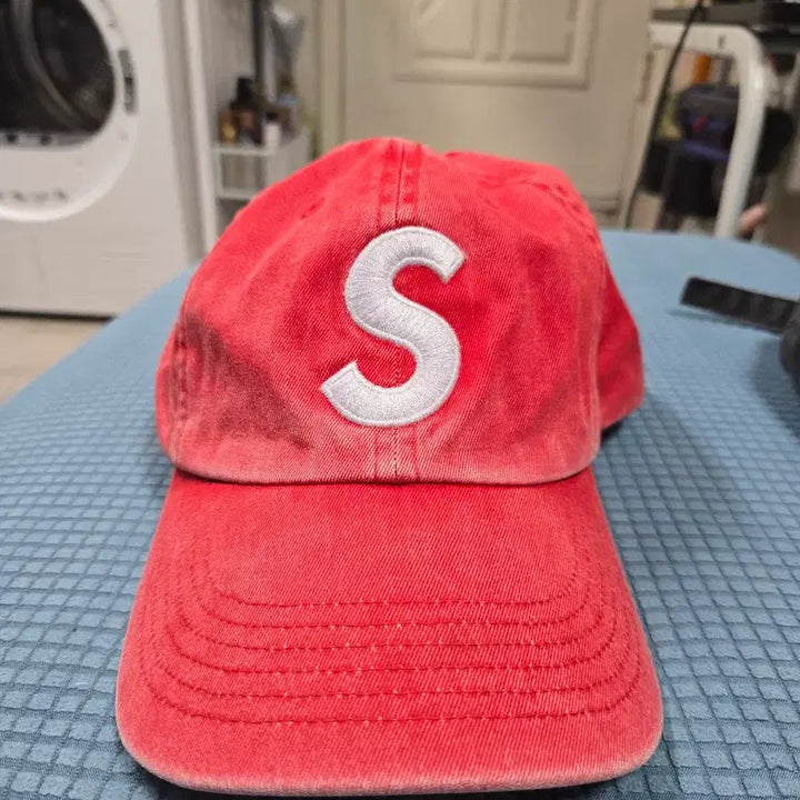 [BUNJANG] Supreme Pigment Print S Logo 6-Panel Cap Red / 택포)슈프림 피그먼트 프린트 S 로고 6-패널 캡 레드 - 20SS