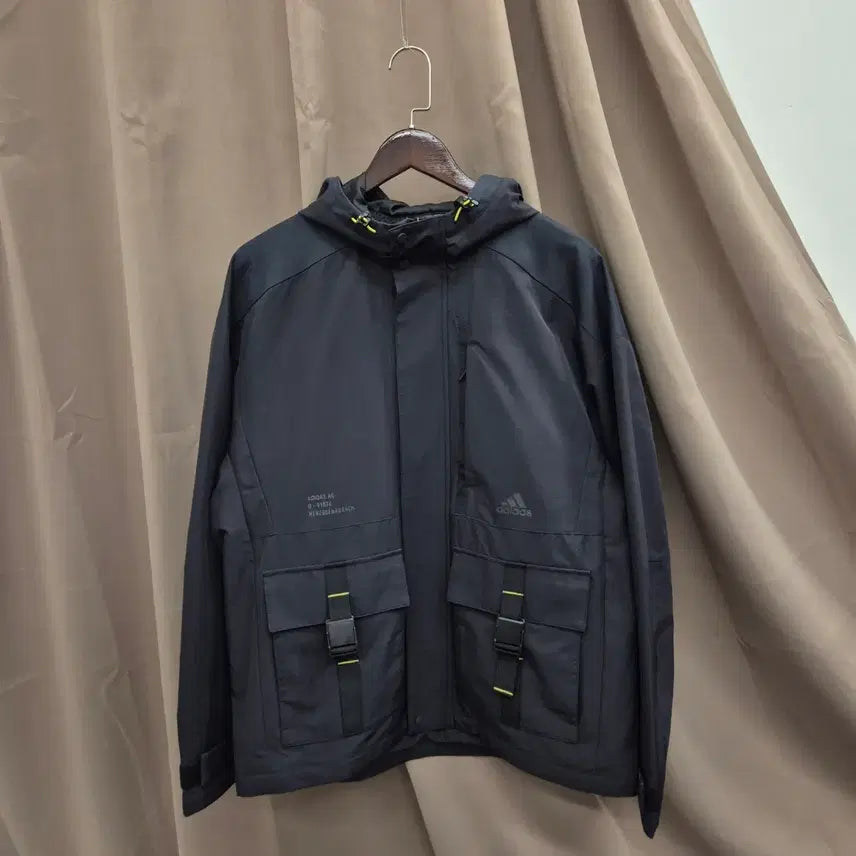 [BUNJANG] Adidas Tech Woven Bag Jacket L / 아디다스 테크 우븐 백 자켓 L