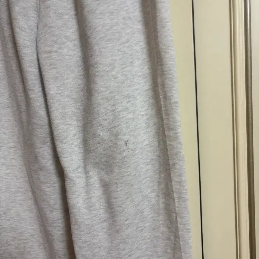 [BUNJANG] Training Pants (White, Semi-Fleece) / 트레이닝 팬츠(흰색/반기모)