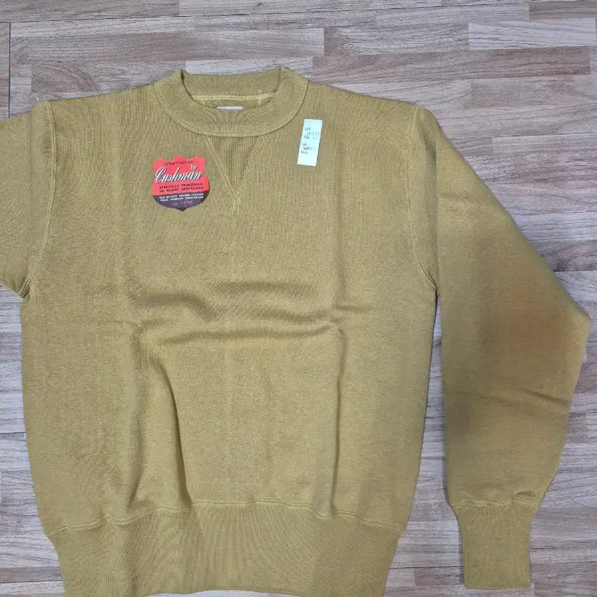 [BUNJANG] Cushman Set-in Sleeve Sweatshirt (Mustard) / 쿠쉬맨 스웻 셋 인 슬리브(골드)