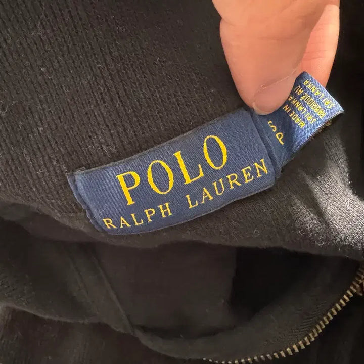 [BUNJANG] Polo Ralph Lauren Black Half-Zip Sweatshirt / [무료배송] 폴로 랄프로렌 블랙 하프집업 맨투맨