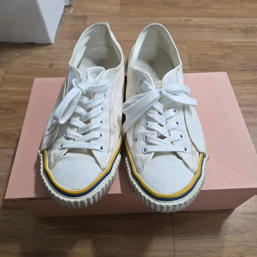 [BUNJANG] Acne Studios Canvas Sneakers Off-White / 아크네 스튜디오 캔버스. 41(260-265)사이즈  풀박스판매