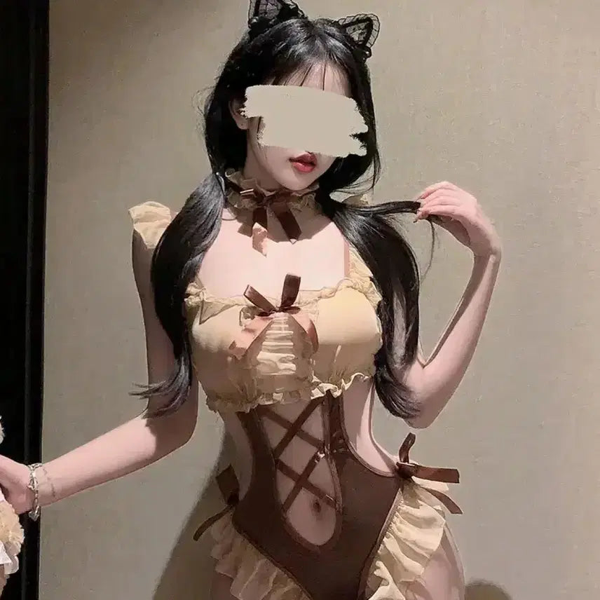 [BUNJANG] Cosplay Maid Bodysuit / 코스프레 메이드복 바디수트