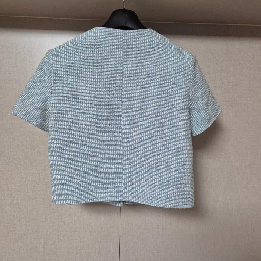 [SOLD OUT] 프리)르하임 Leheim 블루 트위드 반팔자켓