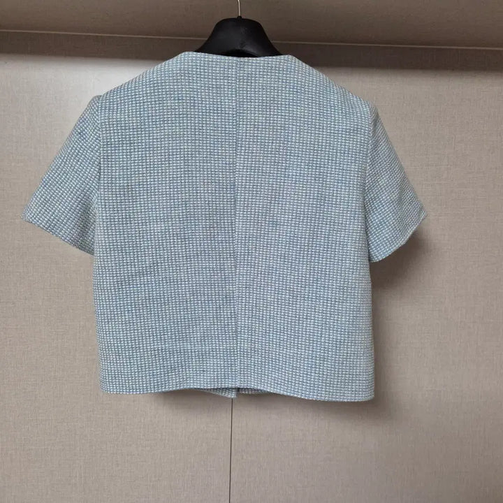 [SOLD OUT] 프리)르하임 Leheim 블루 트위드 반팔자켓