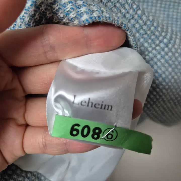 [SOLD OUT] 프리)르하임 Leheim 블루 트위드 반팔자켓