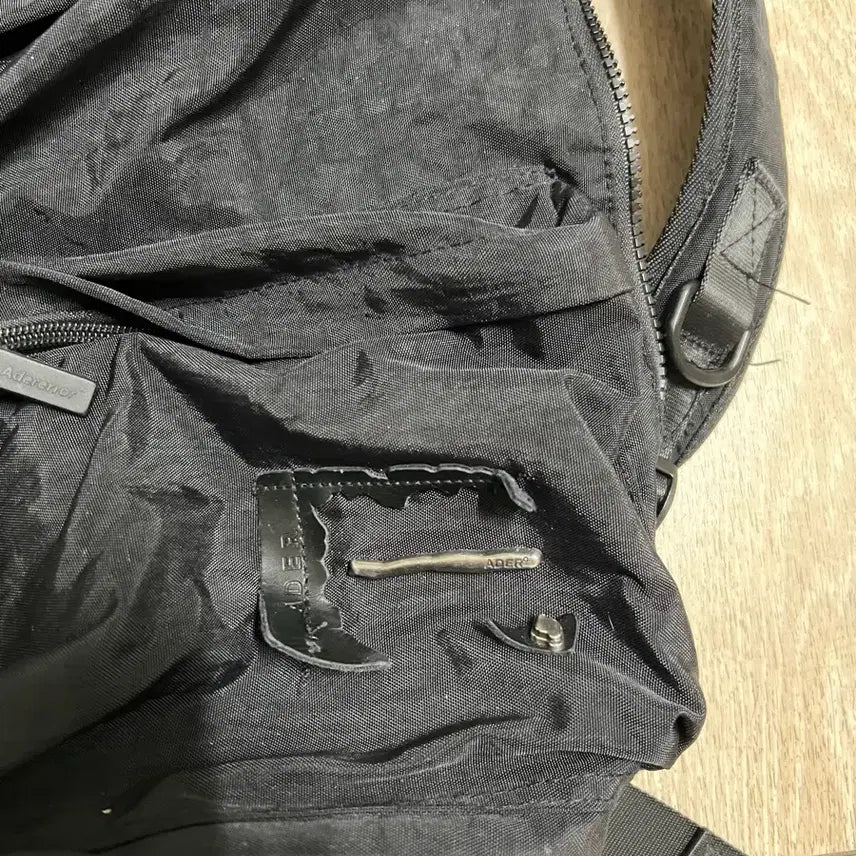 [BUNJANG] Ader Error Black Nylon Backpack / 아더에러 블랙 나일론 백팩