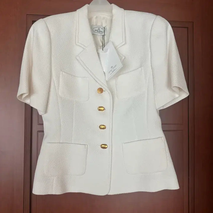 [BUNJANG] Ssong Studio Short-Sleeved Tweed White / 쏭스튜디오 short sleeved tweed 화이트