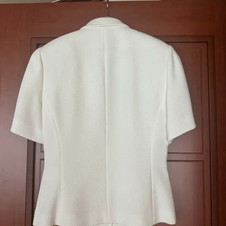 [BUNJANG] Ssong Studio Short-Sleeved Tweed White / 쏭스튜디오 short sleeved tweed 화이트