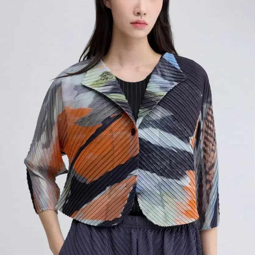 [BUNJANG] Pleatsme Pleated Pattern Cardigan / (미착용)플리츠미 가디건