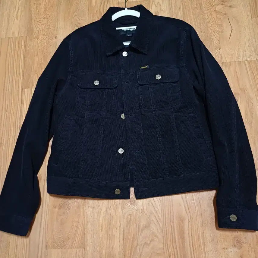 [BUNJANG] Wrangler Corduroy Trucker Jacket Navy L / 랭글러 코듀로이 트러커 자켓 네이비 L