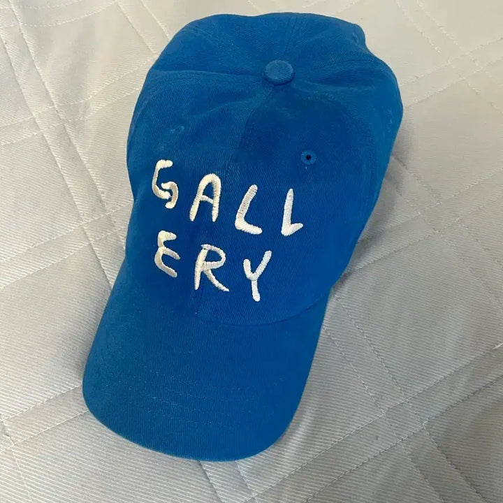[BUNJANG] 1011 Gallery Blue Cotton Ball Cap with White Logo / 1011 gallery 갤러리 볼캡