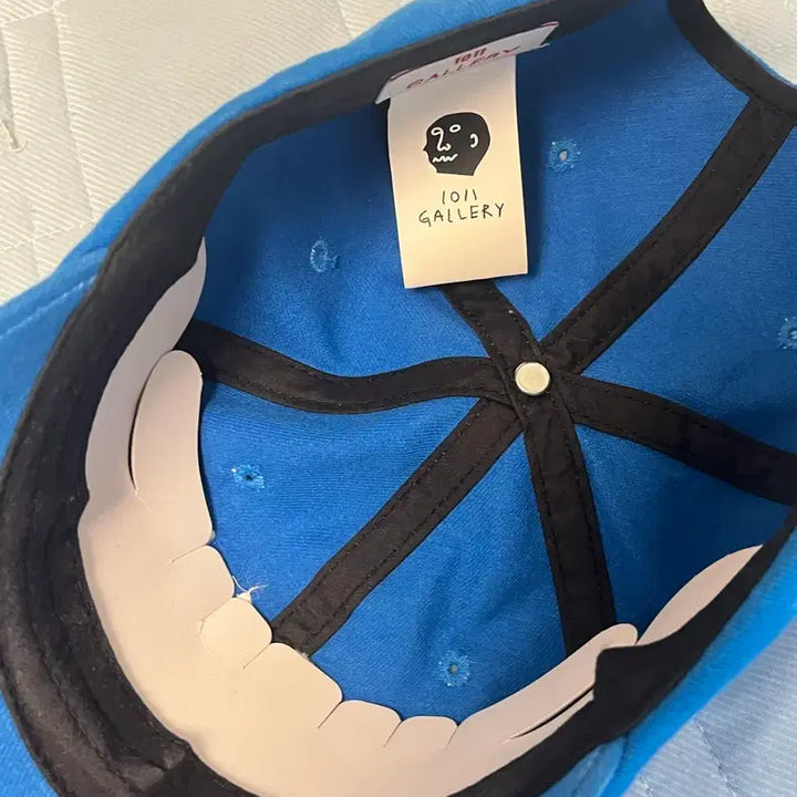 [BUNJANG] 1011 Gallery Blue Cotton Ball Cap with White Logo / 1011 gallery 갤러리 볼캡