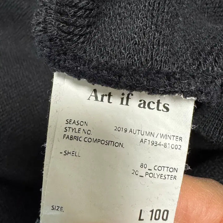 [BUNJANG] Artifacts Heavy Sweat Setup Black Top L Bottom M / 아티팩츠 헤비 스웻셋업 블랙 상의라지 하의미듐