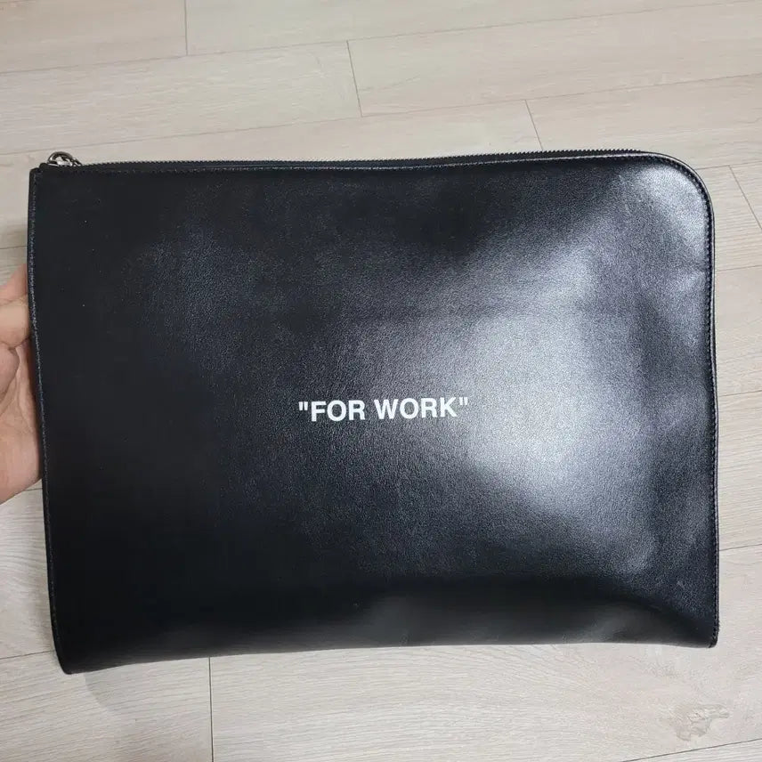 [BUNJANG] Off-White For Walking Black Clutch Bag / 정품 오프화이트 포 워크 블랙 클러치 백