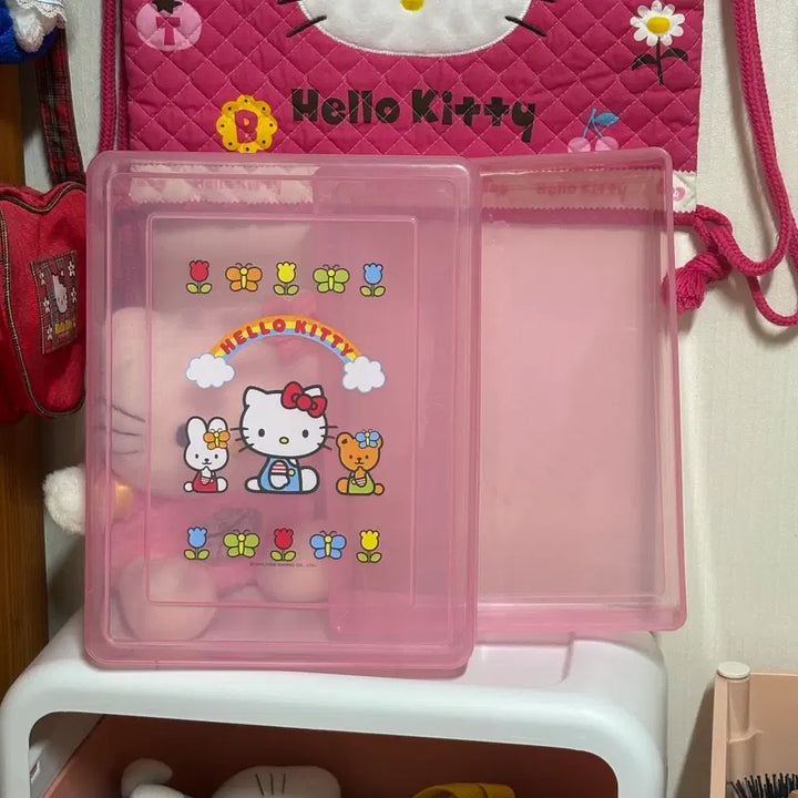 [BUNJANG] Vintage Hello Kitty Storage Box and Pouch / 고전키티보관함 고전키티파우치 고전키티
