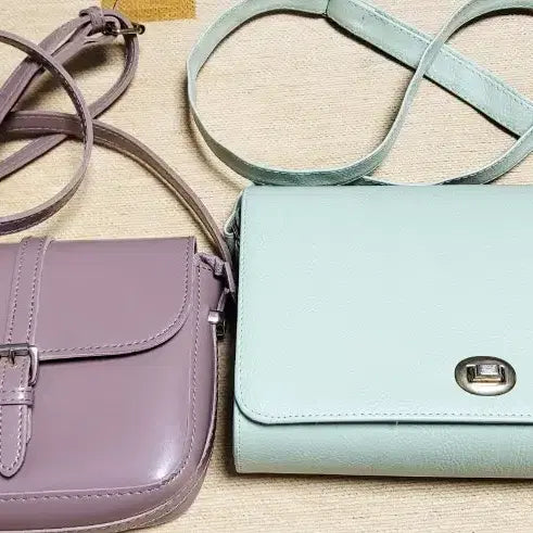 [BUNJANG] Crossbody Bag 2 Types (Lavender, Mint) / (기간한정할인)크로스백 2종 (라벤더, 민트)