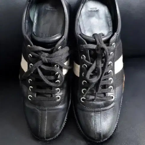 [BUNJANG] Bally Leather &amp; Canvas Stripe Sneakers / BALLY(발리) 정품 스니커즈 235~240