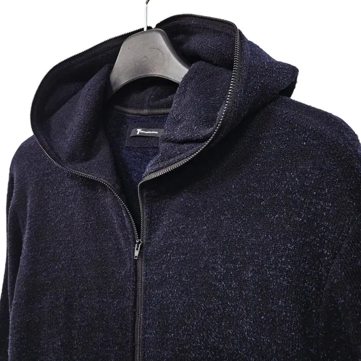 [BUNJANG] Alexander Wang Navy Knit Hooded Zip-up / 알렉산더왕 네이비 니트 후드 집업 d98