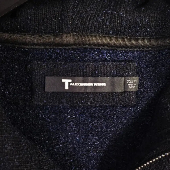 [BUNJANG] Alexander Wang Navy Knit Hooded Zip-up / 알렉산더왕 네이비 니트 후드 집업 d98