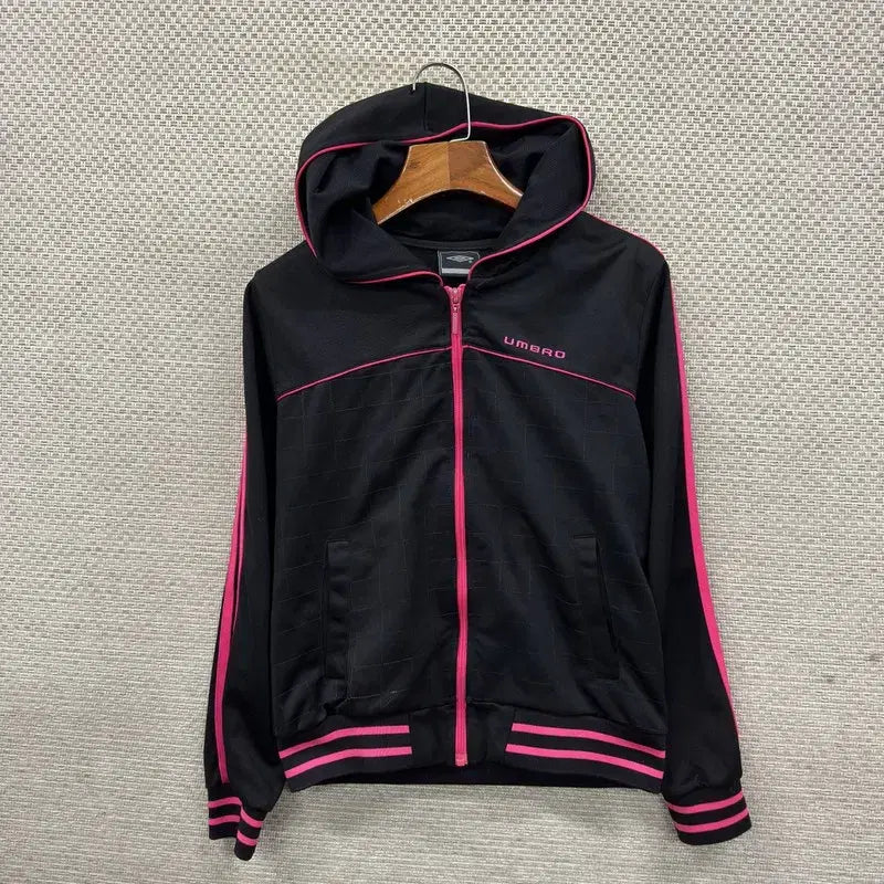 [BUNJANG] Umbro Blackpink Hoodie Zip-up / 엄브로 사이드로고 블랙핑크 후드집업 90 M11691