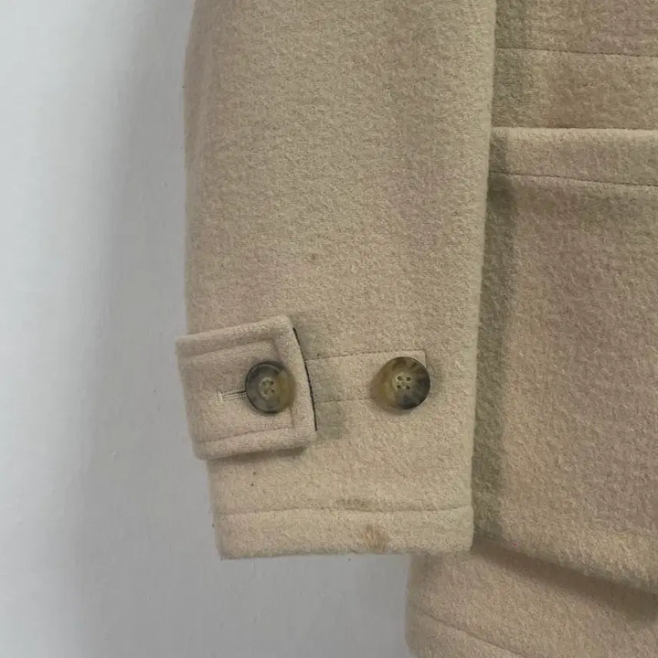 [BUNJANG] Vivienne Westwood x Gloverall Leather Collar Wool Duffel Coat / 비비안웨스트우드 x 글로버올 레더 카라 울 더플 코트 (on.487)