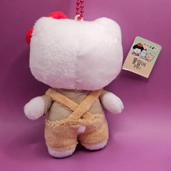 [BUNJANG] Hello Kitty Overalls Keychain / 헬로키티 멜빵 키링. 새상품