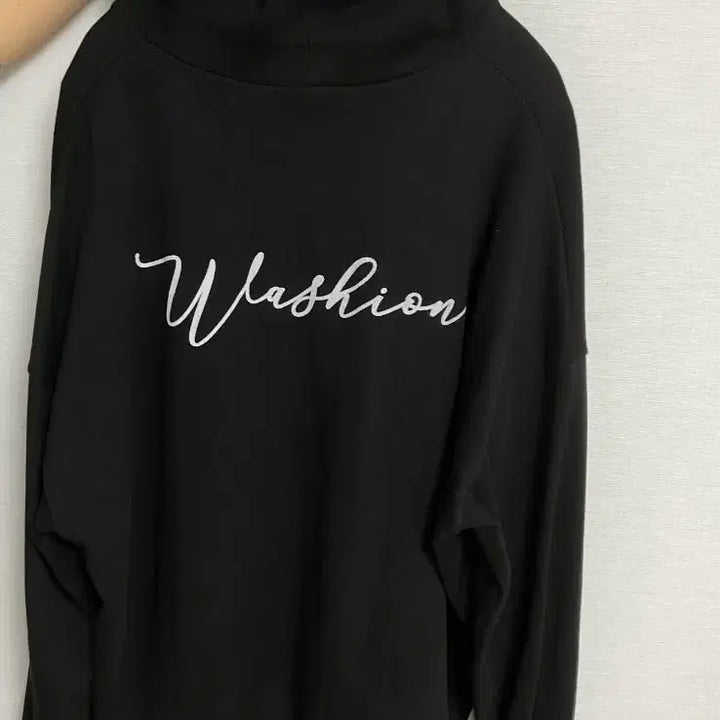 [BUNJANG] Ably Oversized Black Hooded Zip-up / 에이블리 오버핏 블랙 후드집업