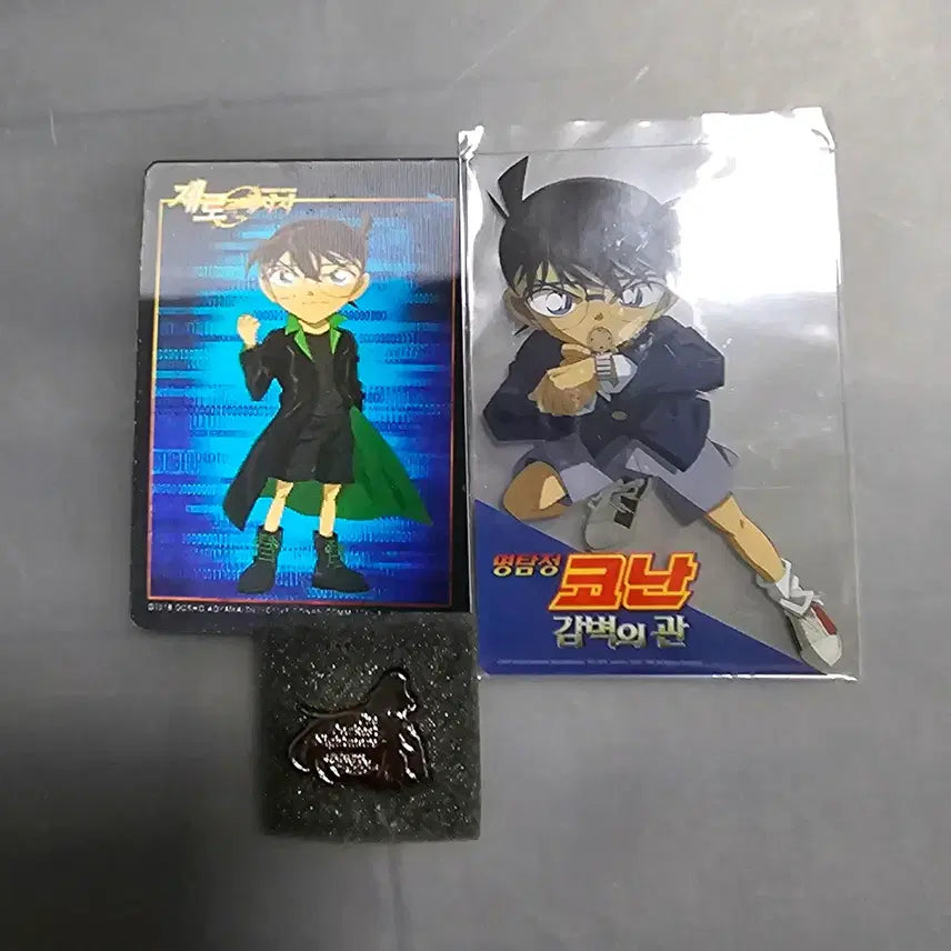 [SOLD OUT] 명탐정 코난 파일, 특전(뱃지, 랜티큘러, 투명포카)