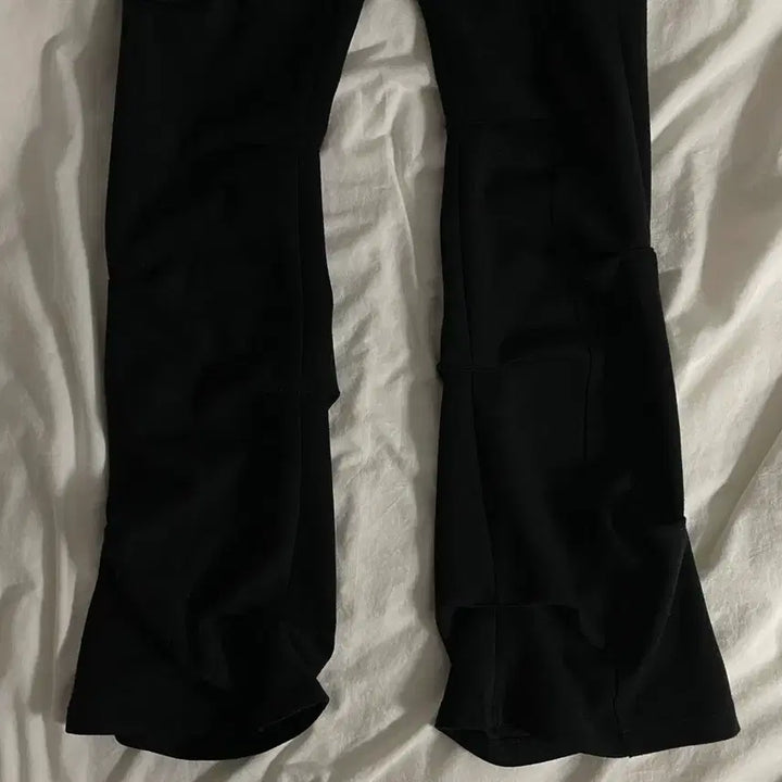[BUNJANG] ojos Wrap Over Tuck Pants Black S / ojos 오호스 랩오버 턱 팬츠 블랙 s