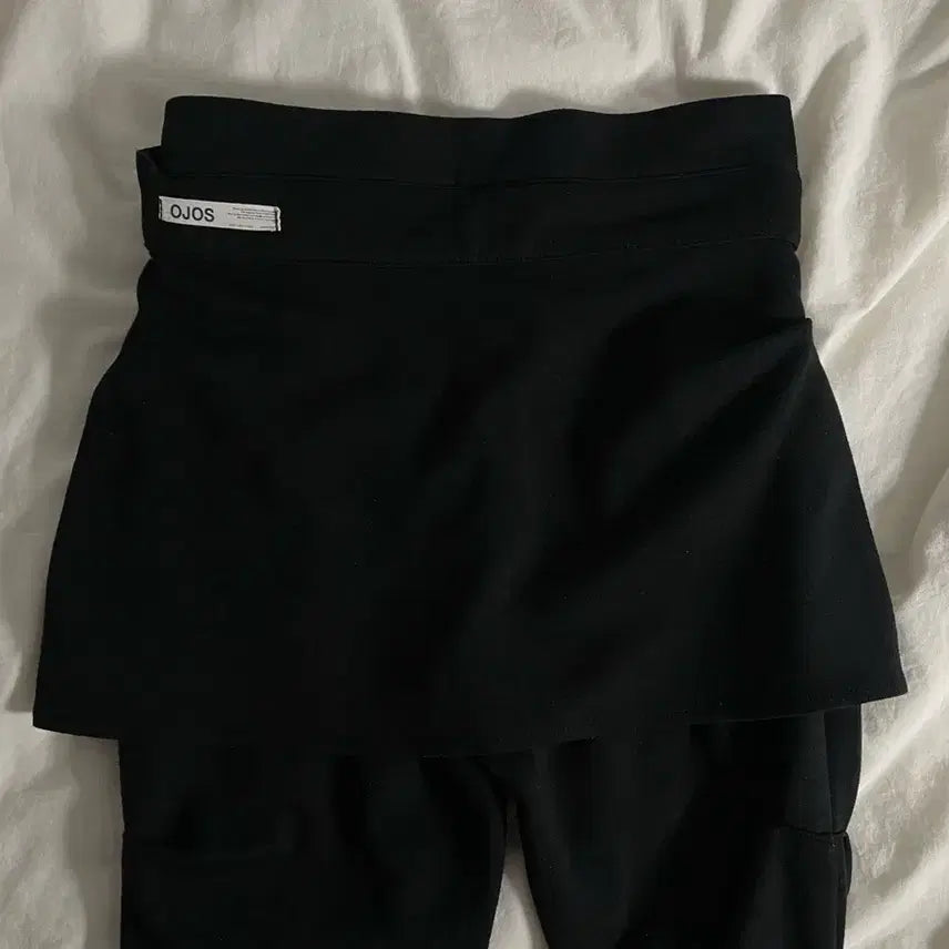 [BUNJANG] ojos Wrap Over Tuck Pants Black S / ojos 오호스 랩오버 턱 팬츠 블랙 s